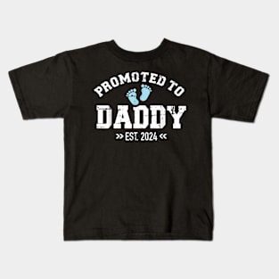 Promoted To Daddy 2024 Kids T-Shirt